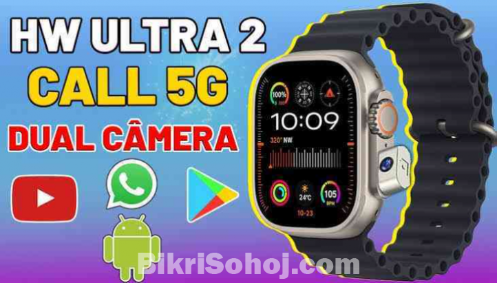 HW Ultra 2 Call 5G Android Smart watch sim support